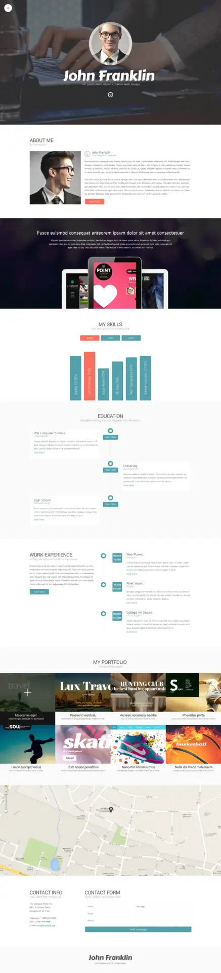 Designer’s Portfolio WordPress Theme