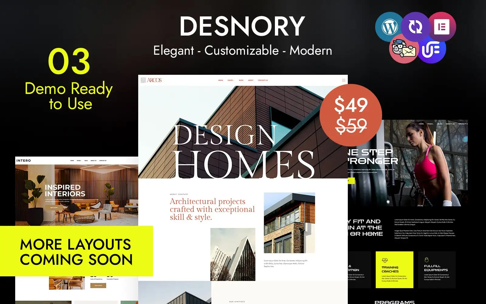 Desnory – Premier Multipurpose WordPress CMS Elementor Theme WordPress Theme
