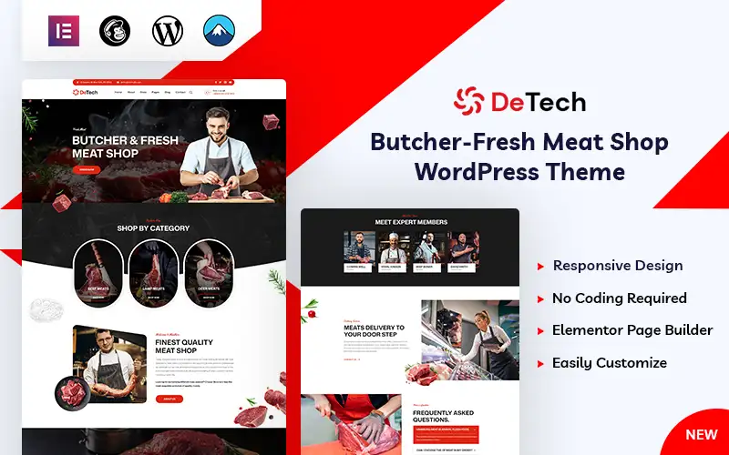Detech – Butcher & Fresh Meat WordPress Theme