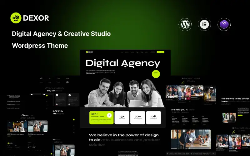 Dexor – Digital Agency And Creative Studio WordPress Theme