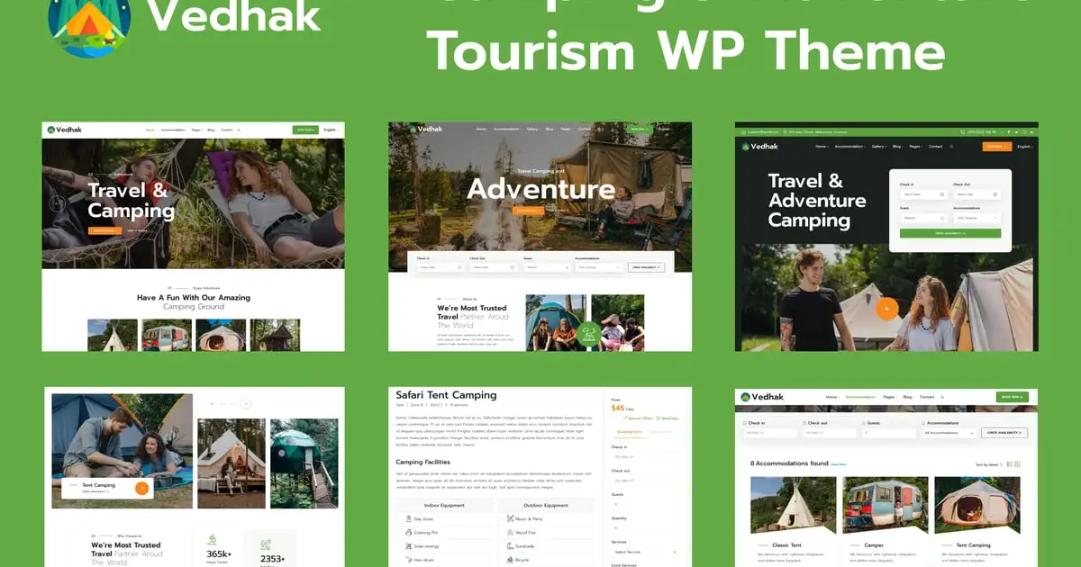 Camping & Adventure Tour WordPress Theme – Vedhak