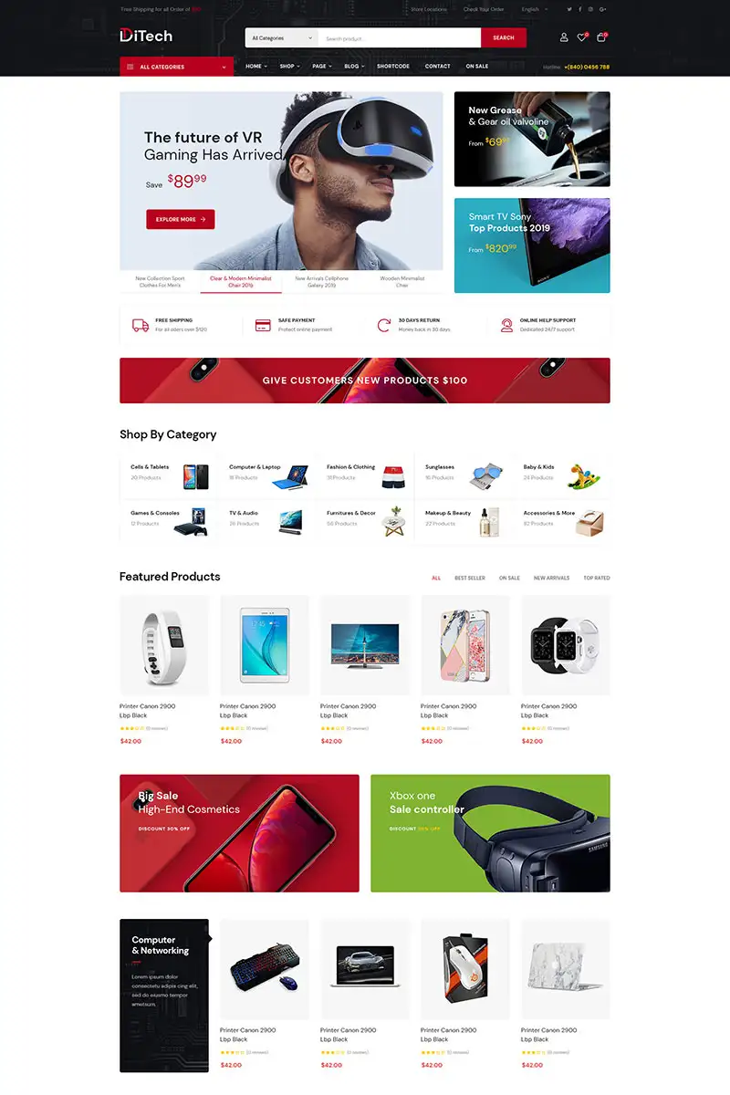 Ditech – Online Supermarket WooCommerce Theme