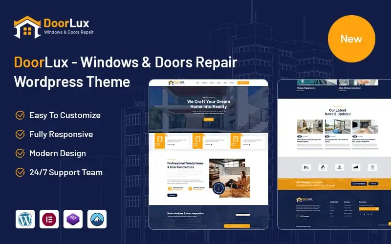 Doorlux – Windows and Doors Servicing WordPress Theme