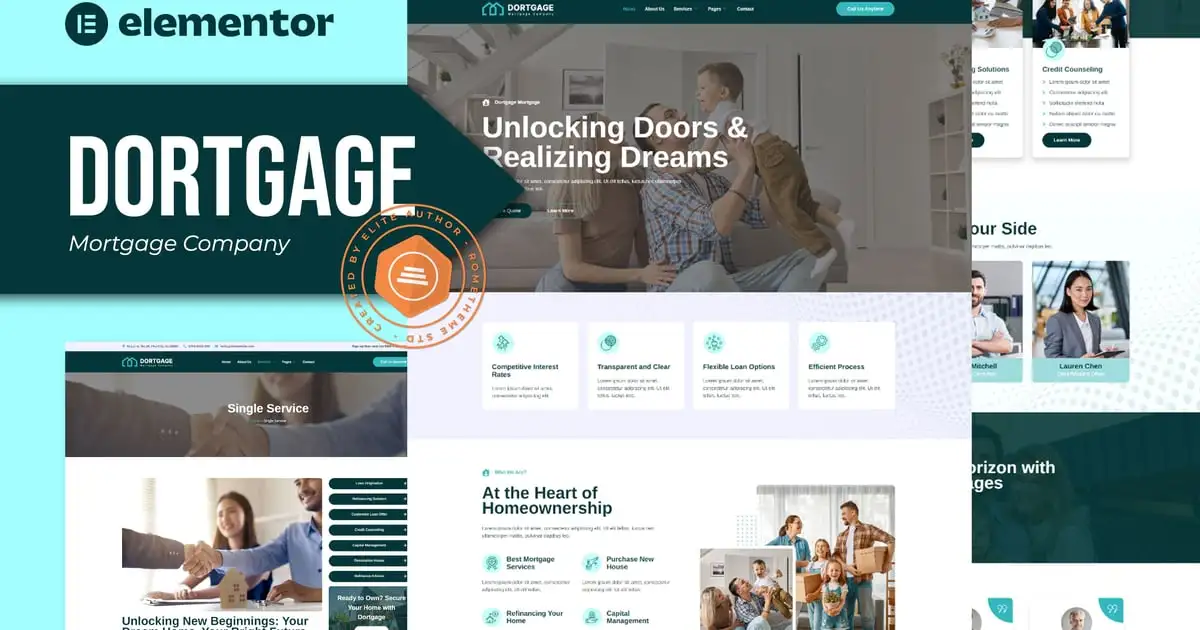 Dortgage – Mortgage Company Elementor Template Kit