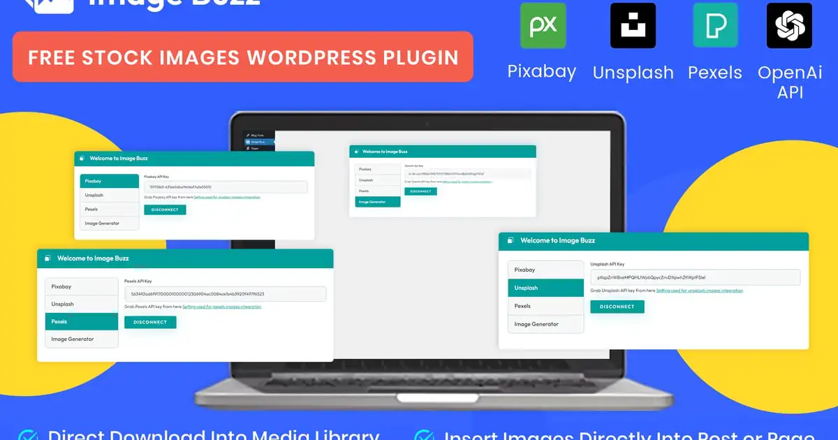 Image Buzz – Free Stock Images WordPress Plugin