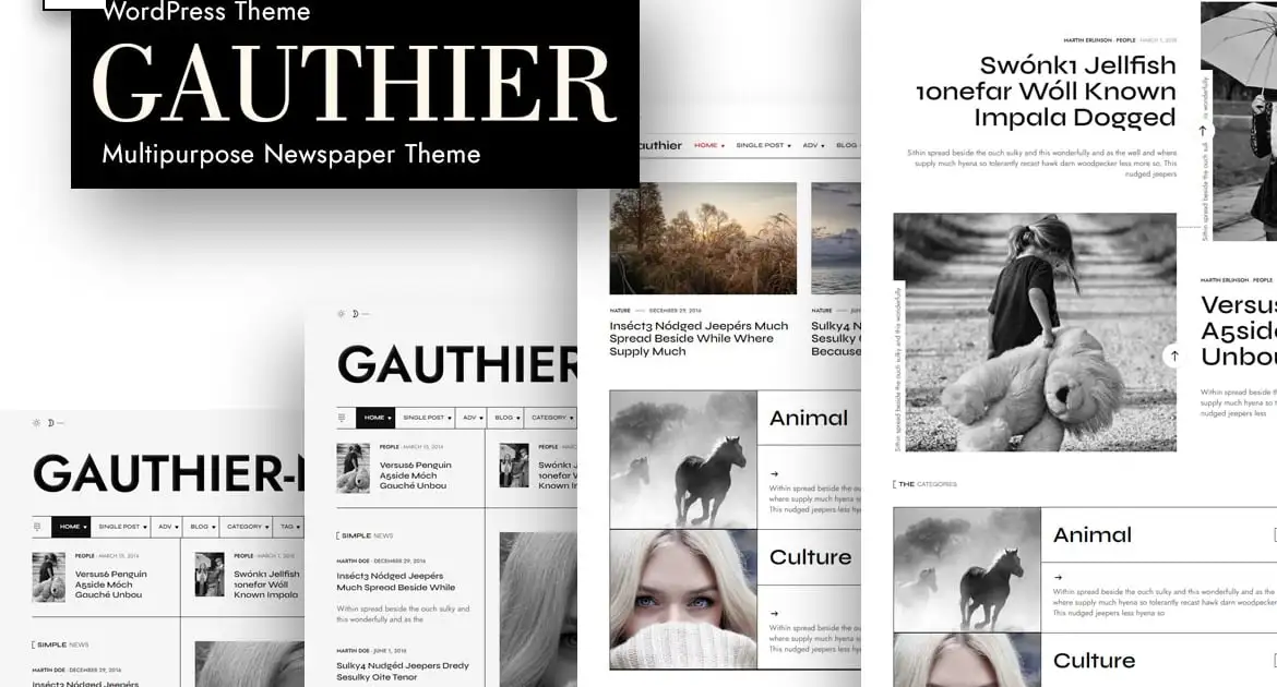 Gauthier – Multipurpose Newspaper WordPress Theme