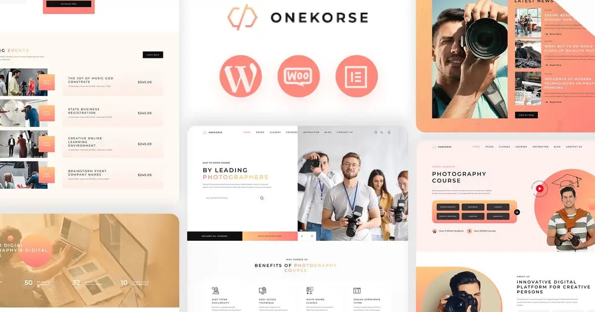 Onekorse – LMS Education Theme