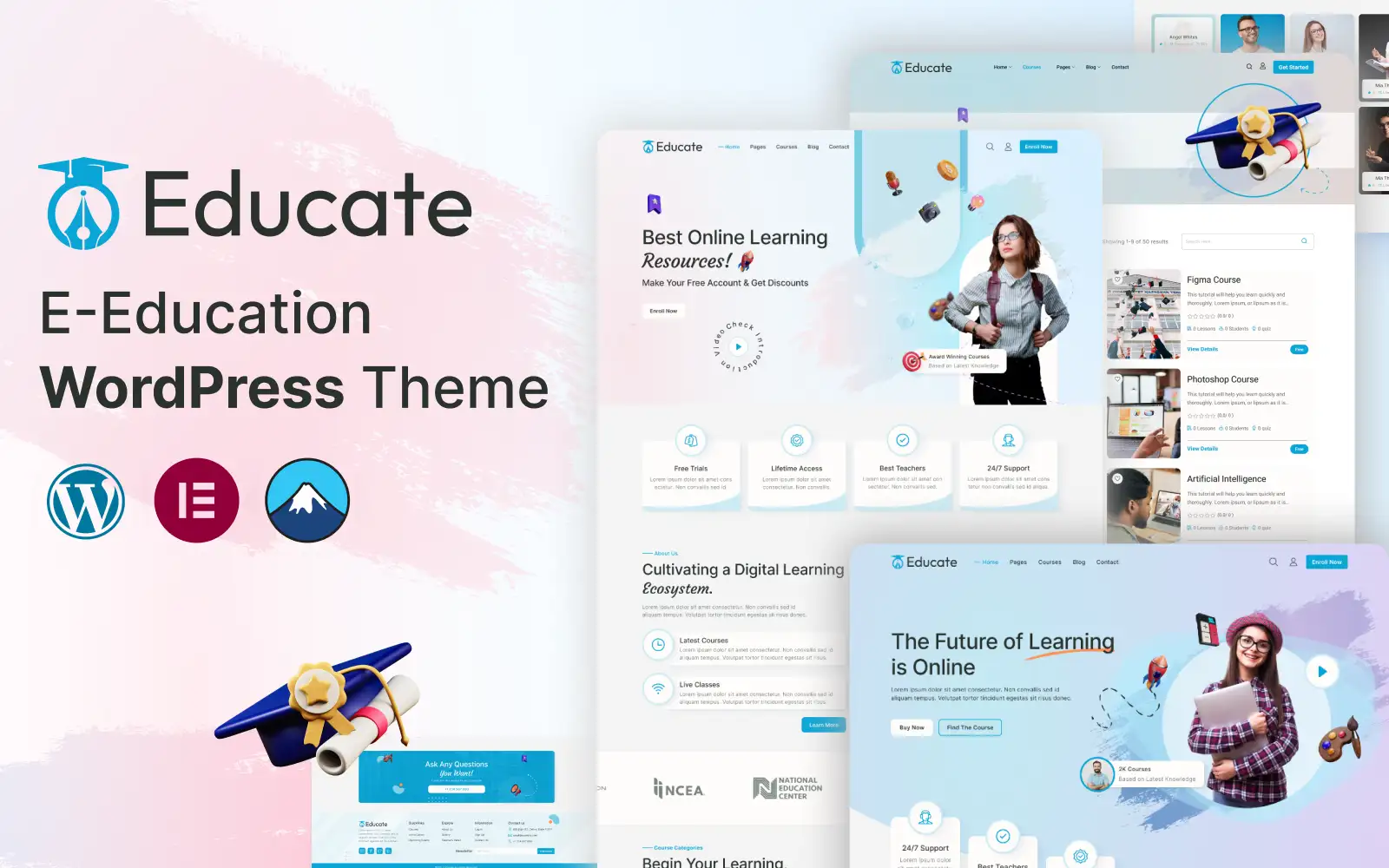 Educate—Online Education & Courses Website WordPress Theme