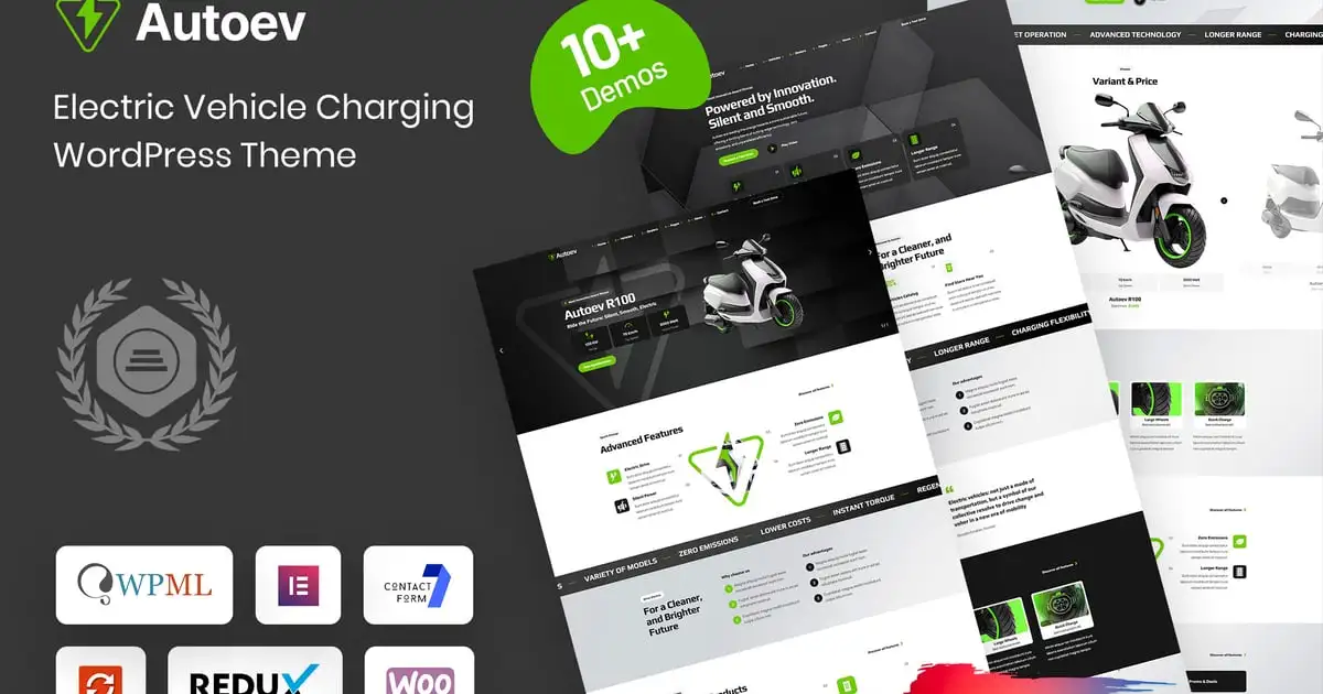 Autoev – Electric Vehicle Charging WordPress Theme