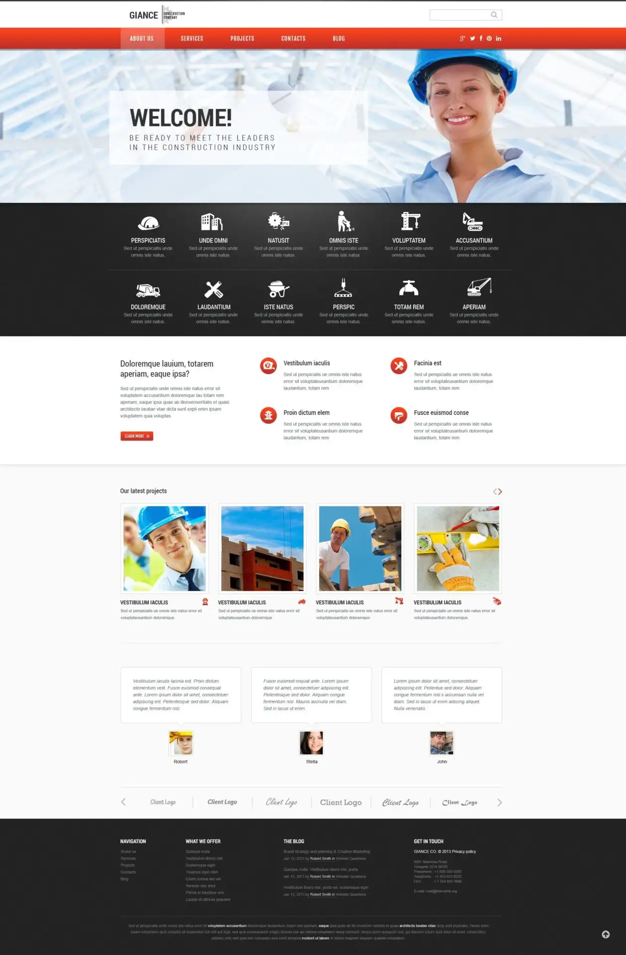 Effective Construction WordPress Theme