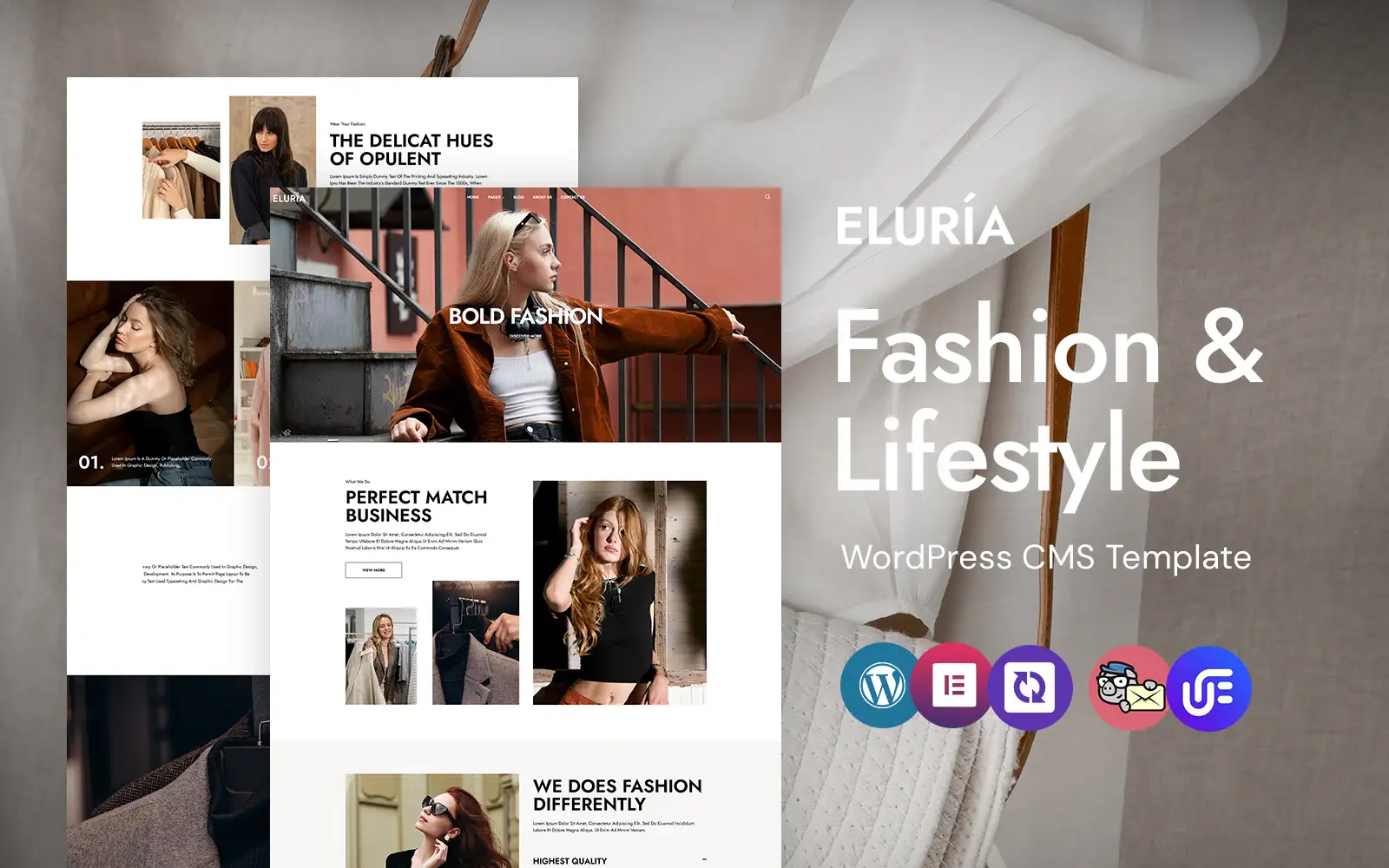 Eluría – Fashion & Lifestyle WordPress Elementor Theme WordPress Theme