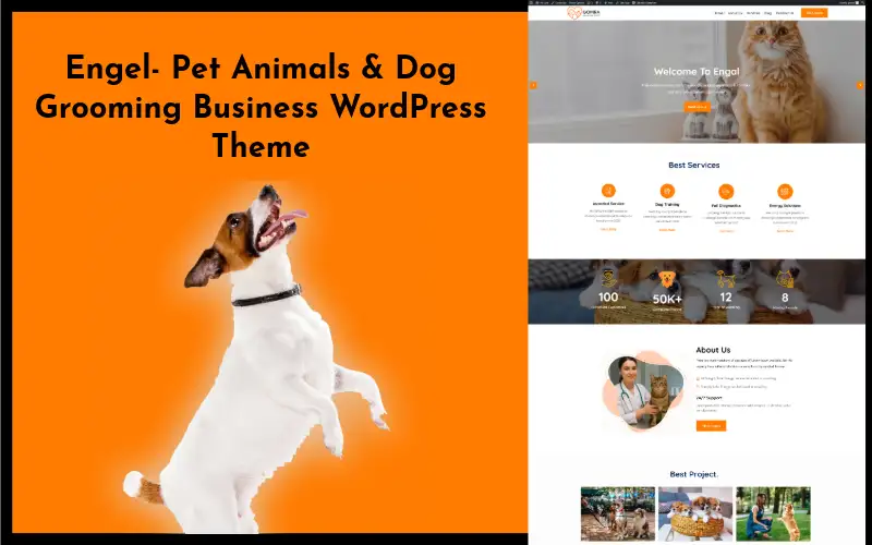 Engel – Pet Animals & Dog Grooming WordPress Theme