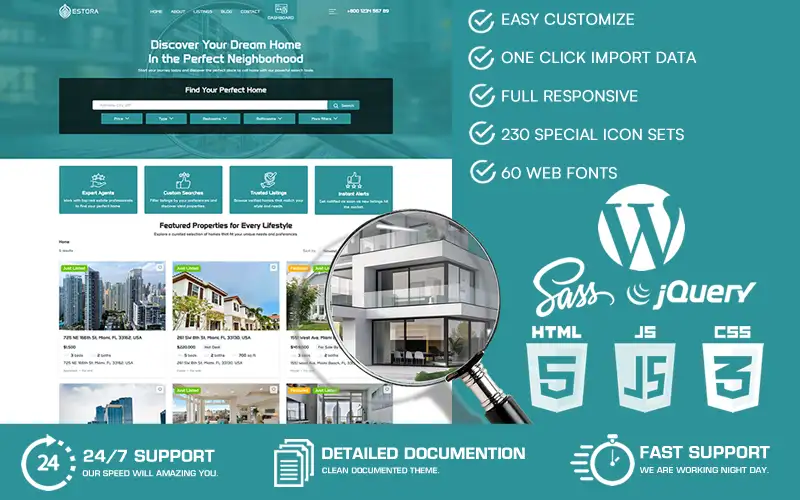 Estora – Real Estate WordPress Theme