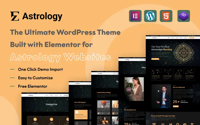 EZ Astrology – Perfect Astrology WordPress Theme