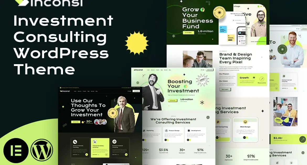 Iconsl – Investment Consulting WordPress Theme