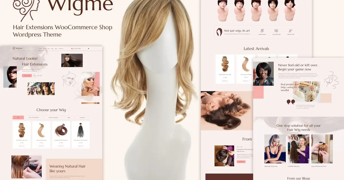 Wigme – Hair Extensions WooCommerce Shop