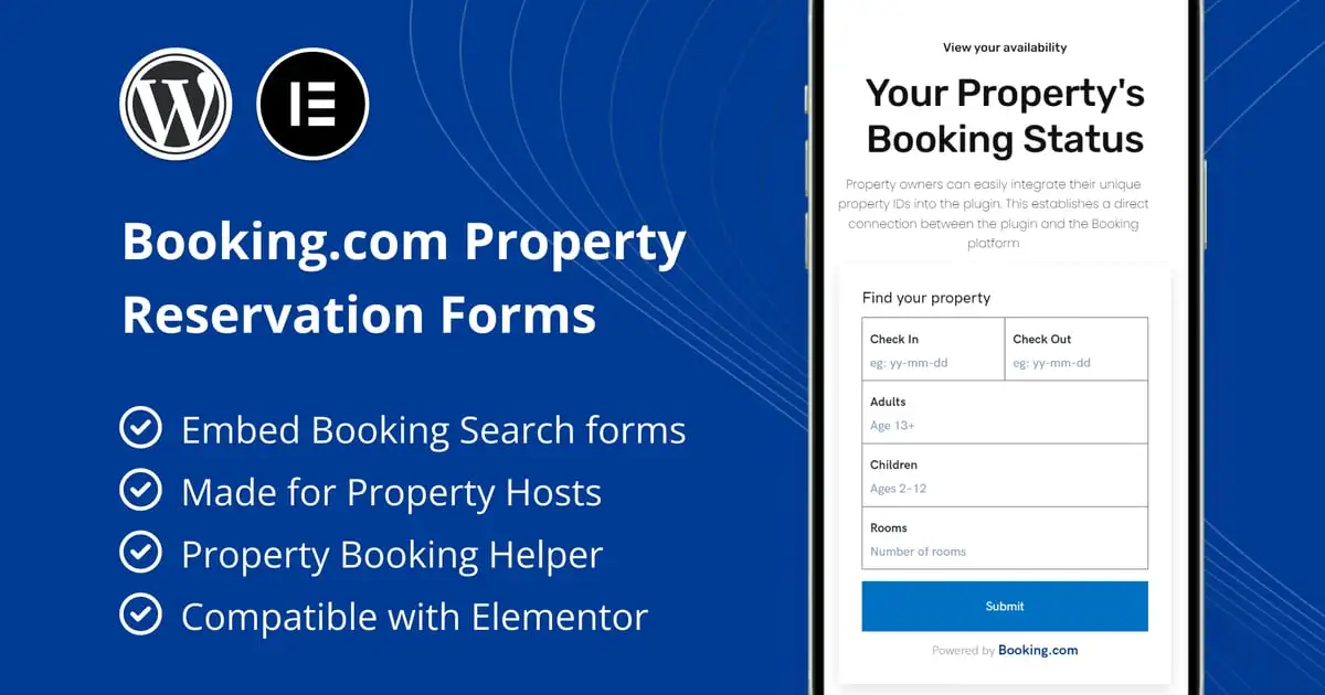 Booking.com Property Reservation Forms for Element