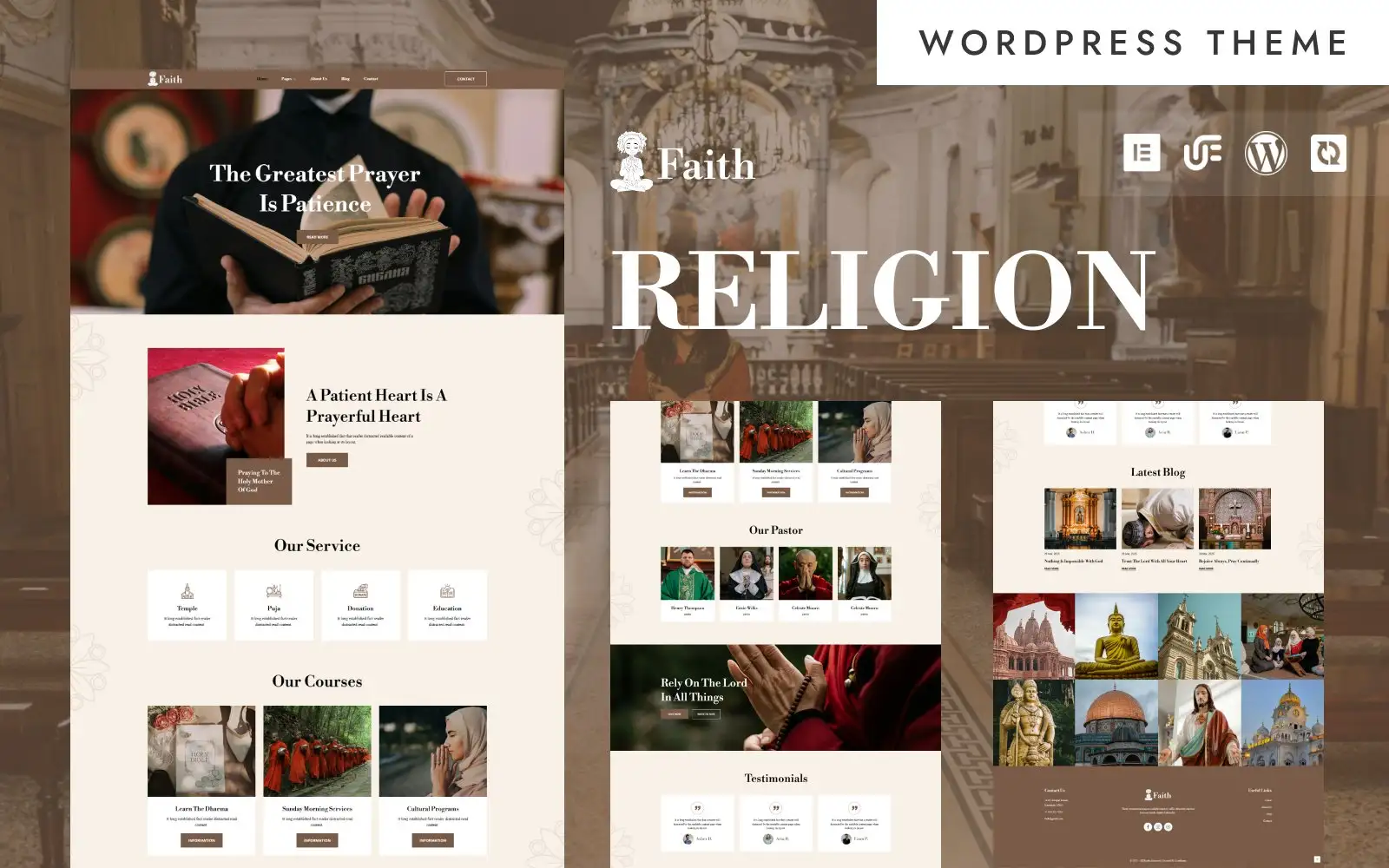 Faith – Church & Religious WordPress Elementor Theme WordPress Theme