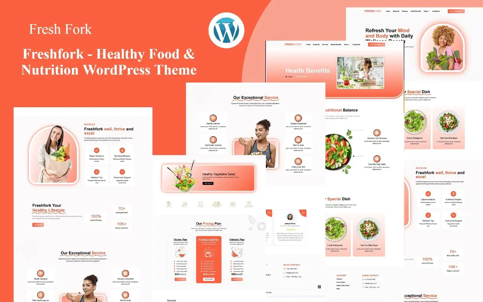 Fareshfork – Healthy Food & Restaurant Nutrition WordPress Theme