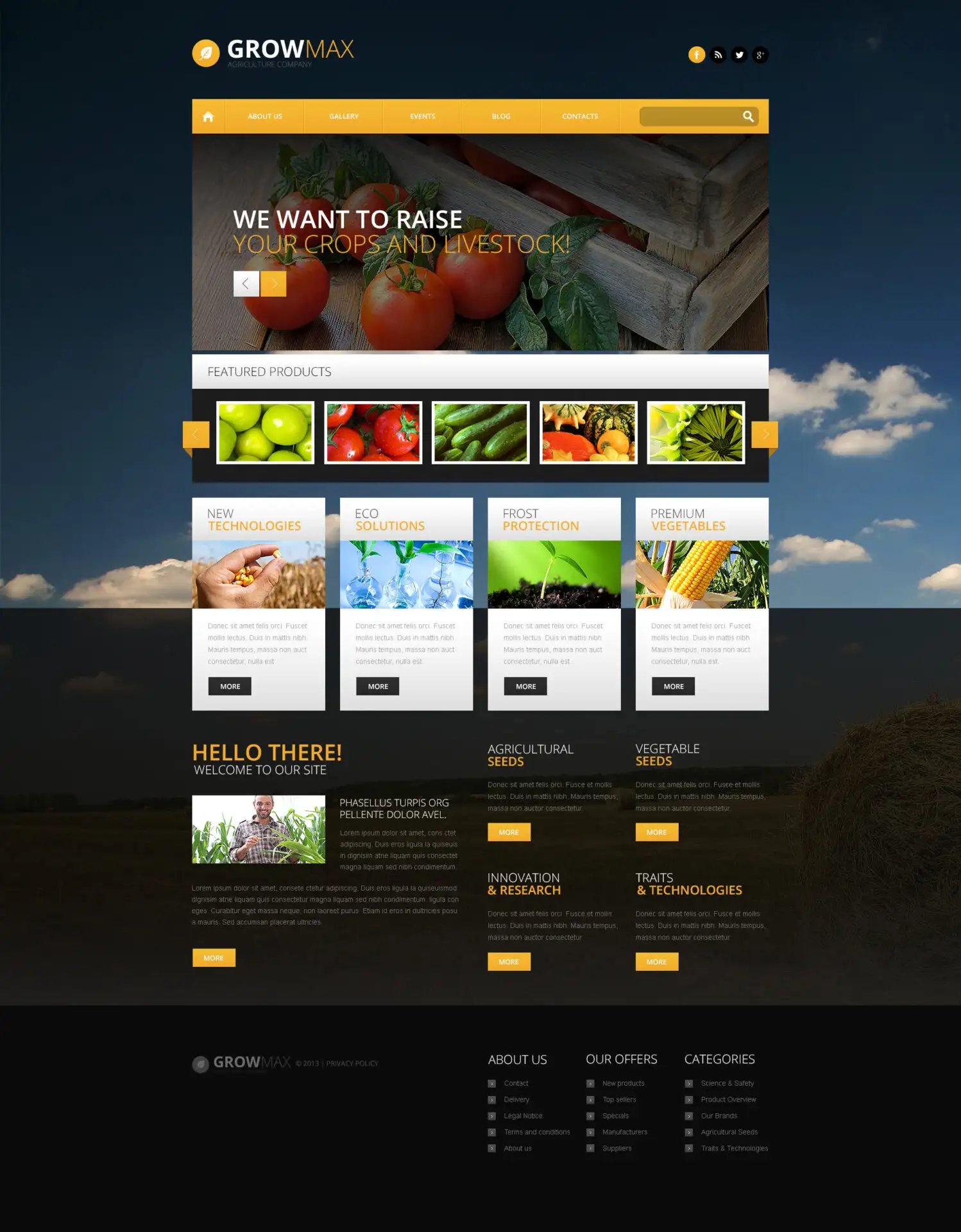 Farm Industry WordPress Theme