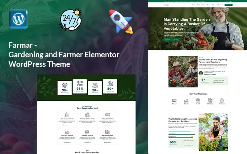 Farmar – Gardening and Farmer WordPress Theme