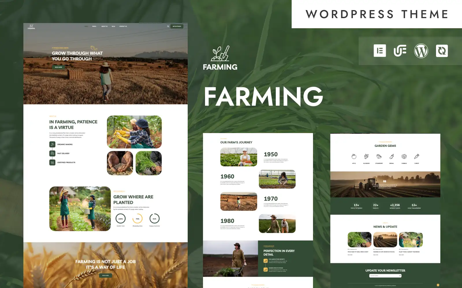 Farming – Modern Farming & Agriculture WordPress Elementor Theme WordPress Theme