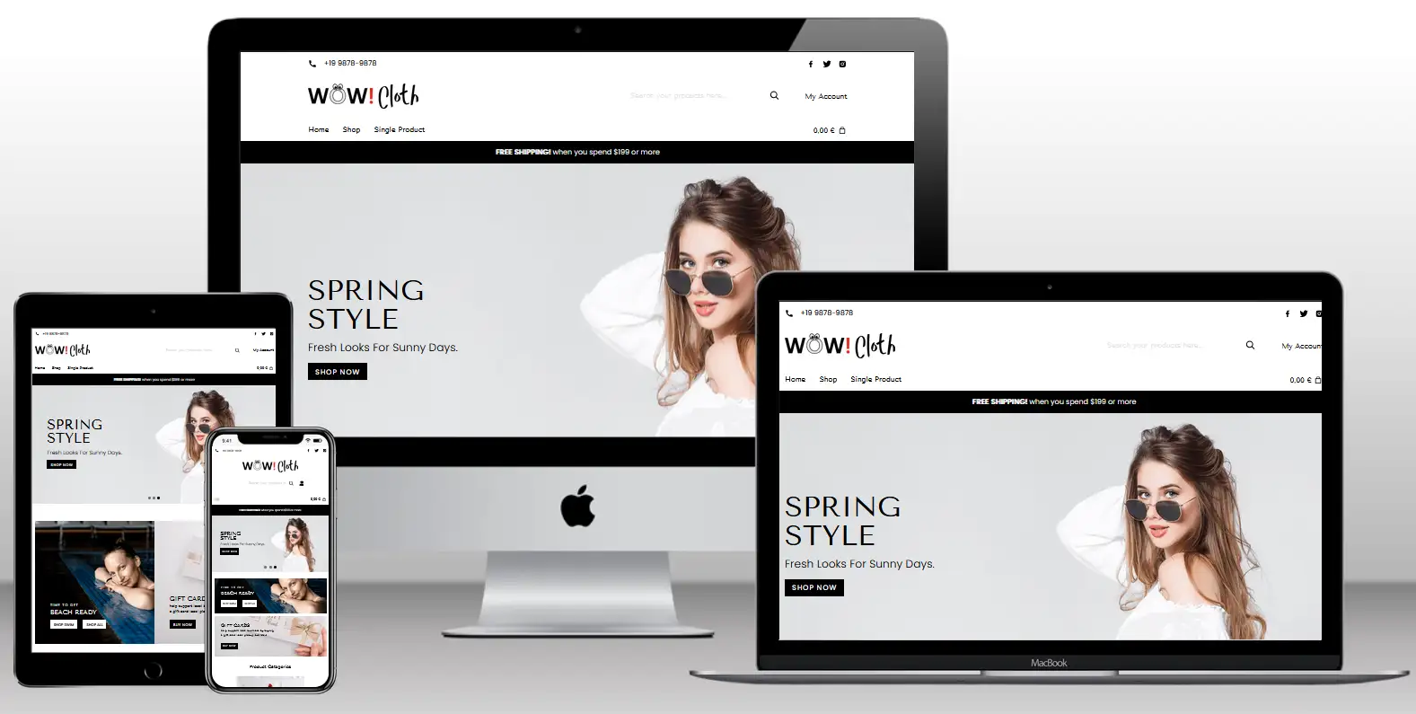 Fashion Cloth Theme Ecommerce WordPress Clothing Accessories WooCommerce Theme