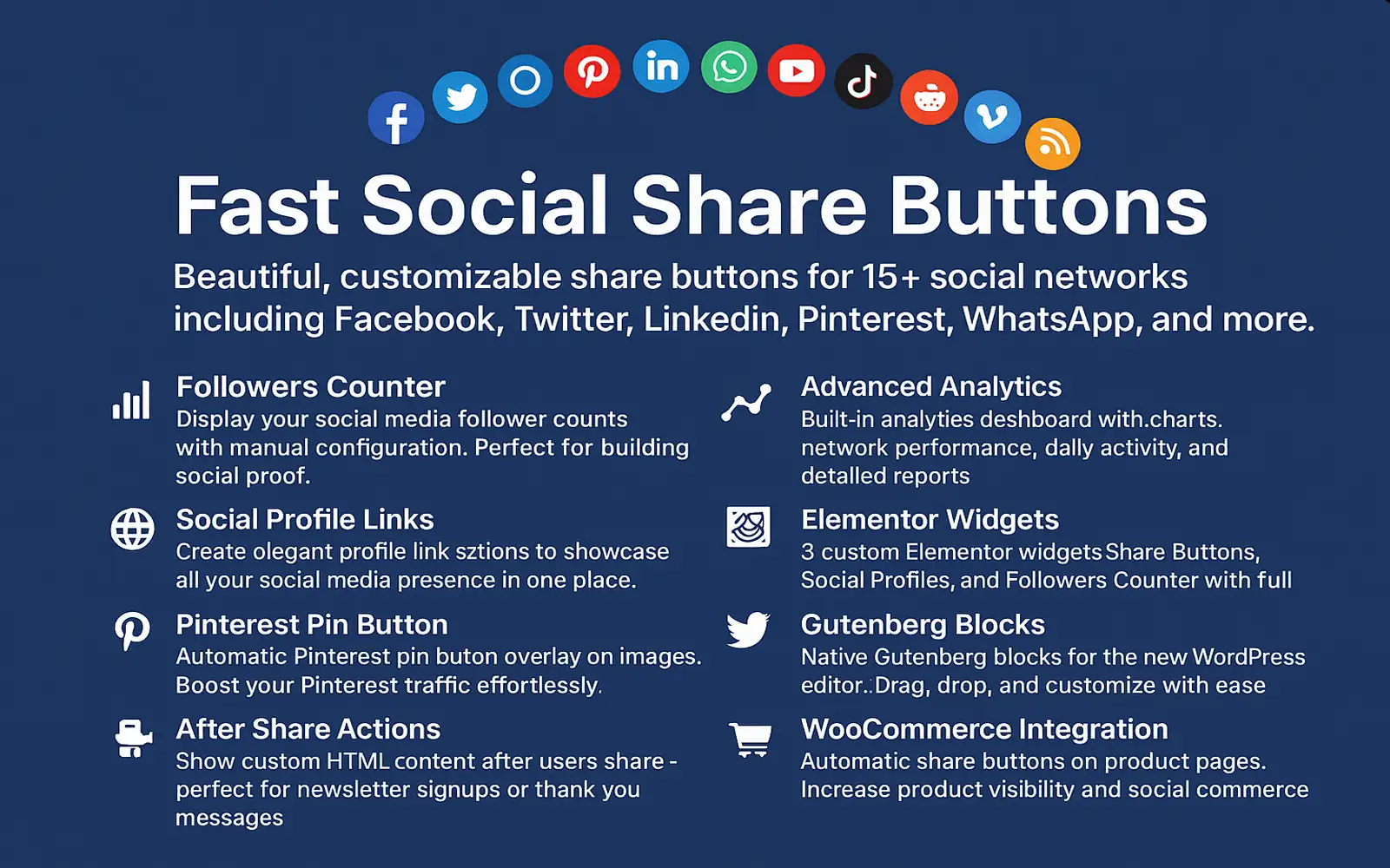 Fast Social Share Buttons for WordPress WordPress Plugin
