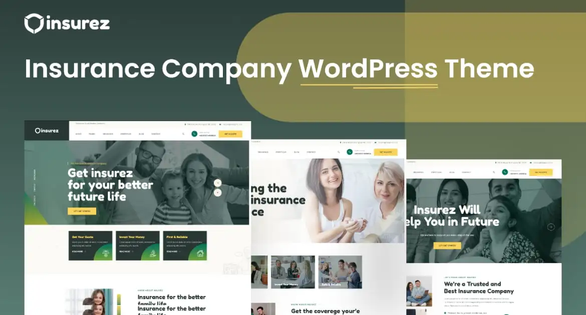 Insurez – Insurance Company WordPress Theme