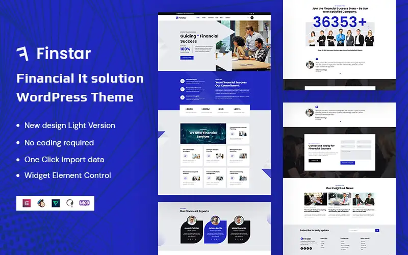 Finstar – Consulting, Financial, It solution WordPress Theme