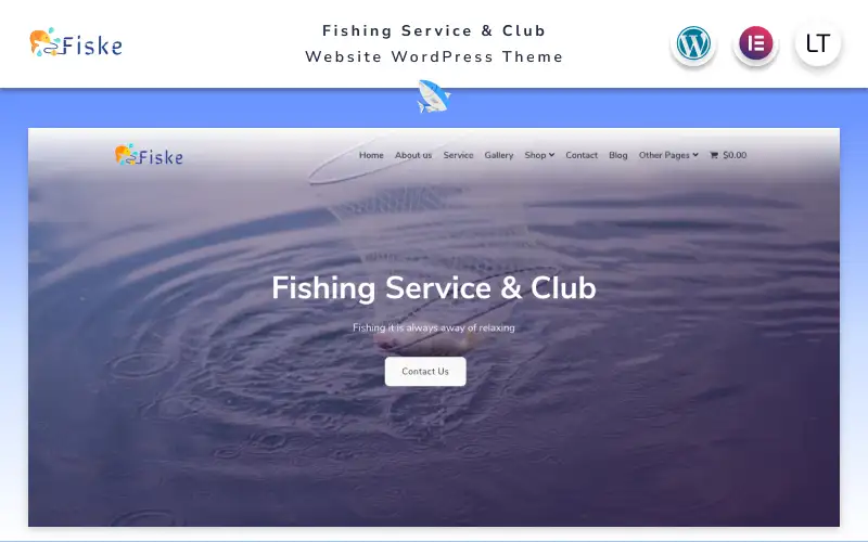 Fiske – Fishing Service and Club Elementor WordPress Theme