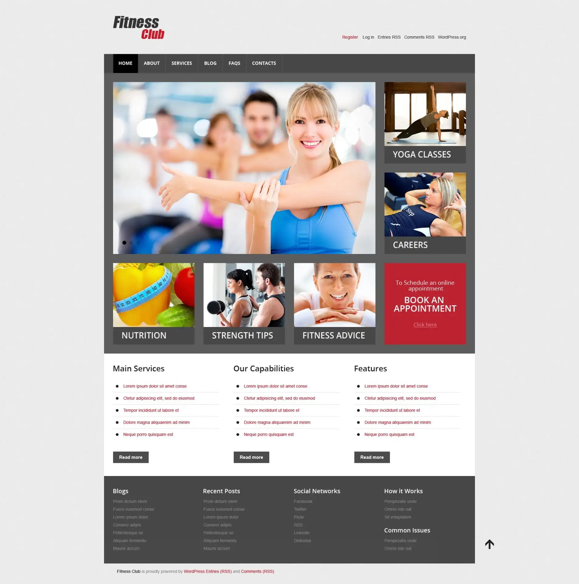 Fitness Responsive WordPress Theme
