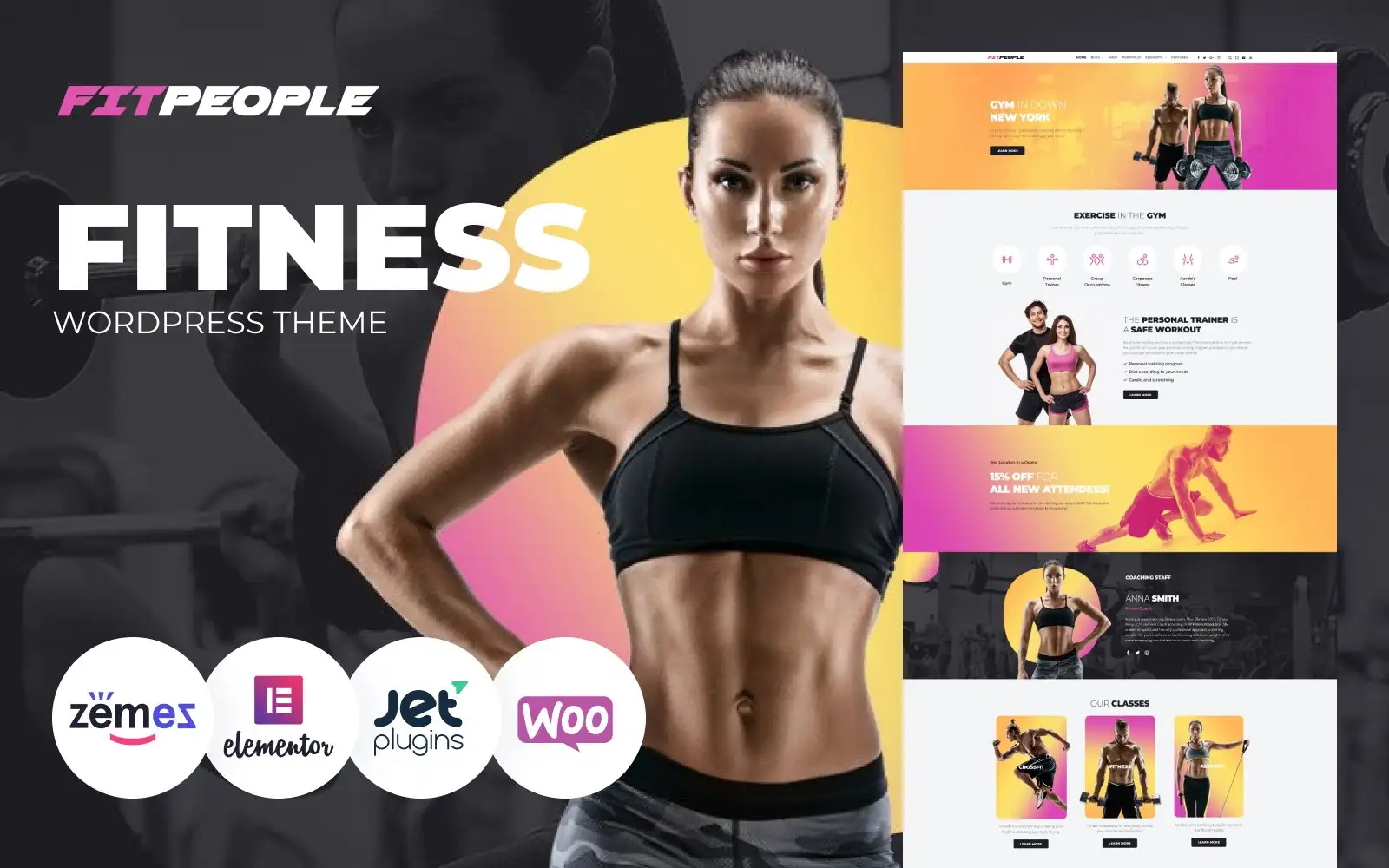 FitPeople – Fitness WordPress Elementor Theme WordPress Theme