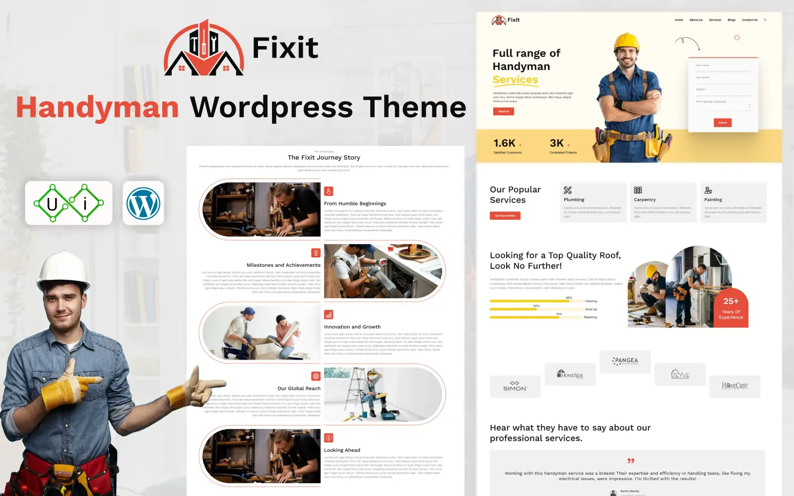 Fixit – Handyman & Repair Services WordPress Theme