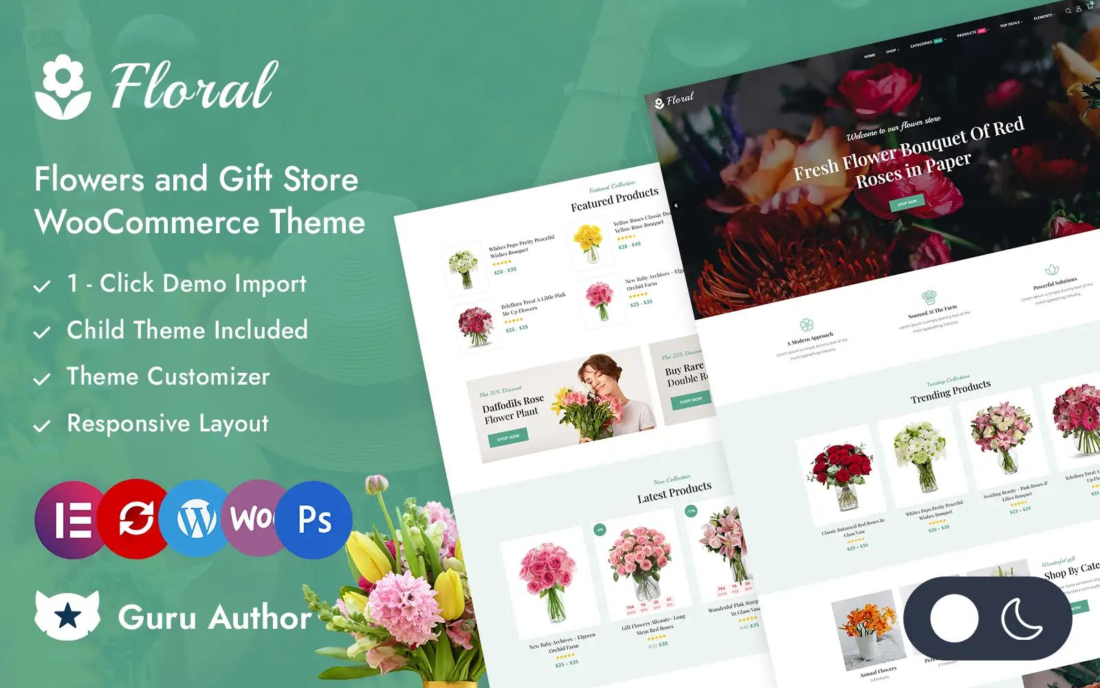 Floral – Flowers and Gift Store Elementor WooCommerce Responsive Theme WooCommerce Theme