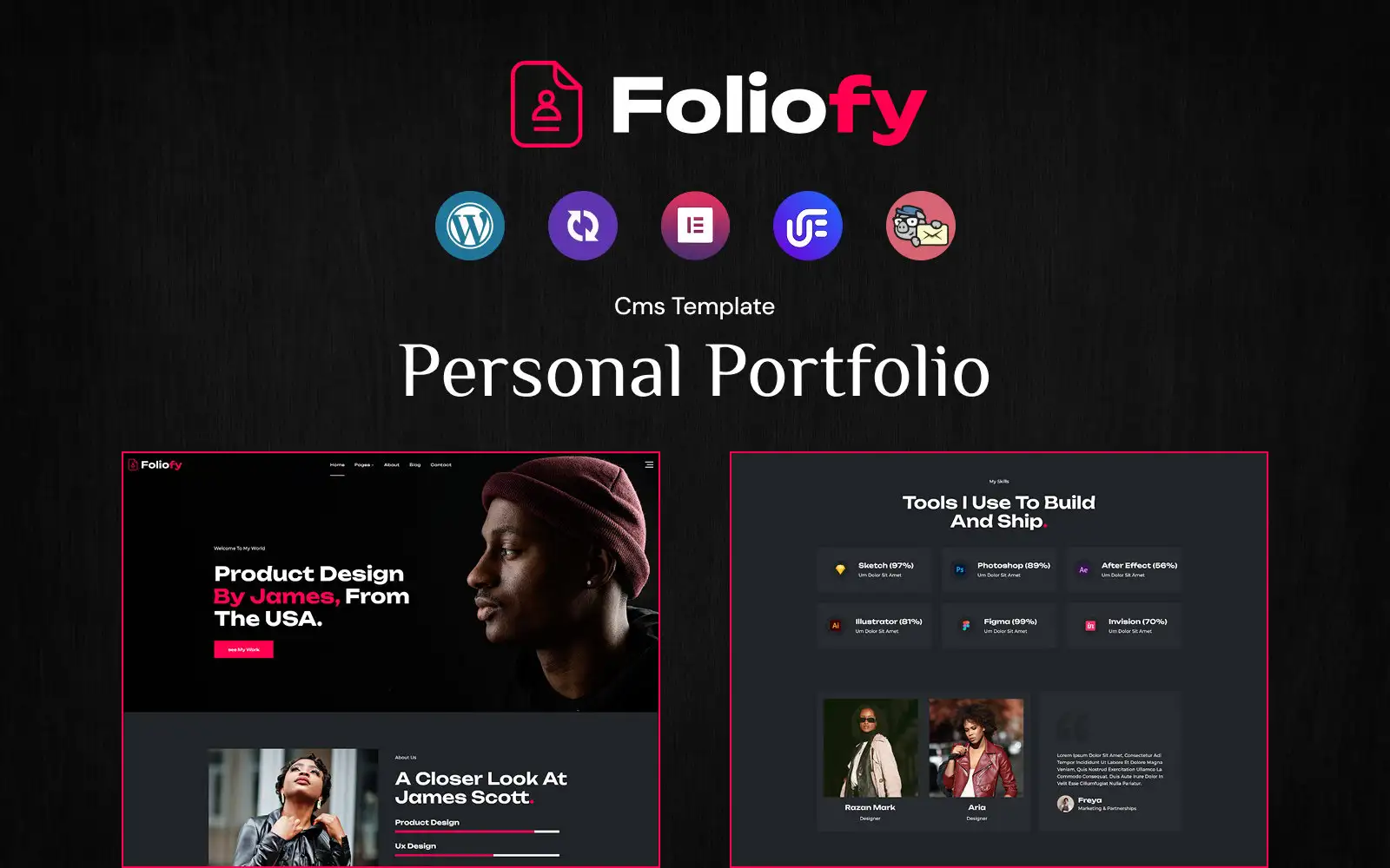 Foliofy – Personal Portfolio WordPress Theme WordPress Theme