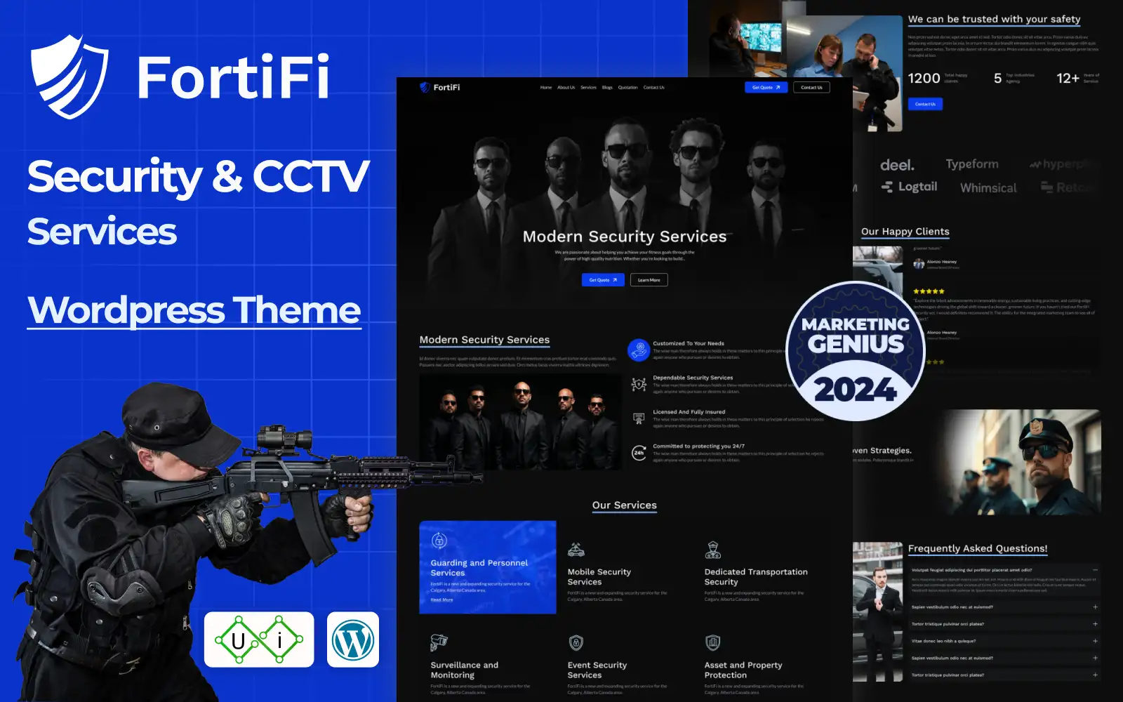 FortiFi – Safety Bodyguard & Modern Security Services WordPress Theme