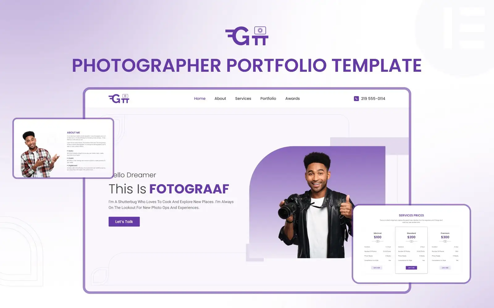 Fotograaf V2- Photographer Portfolio Elementor Template Elementor Kit