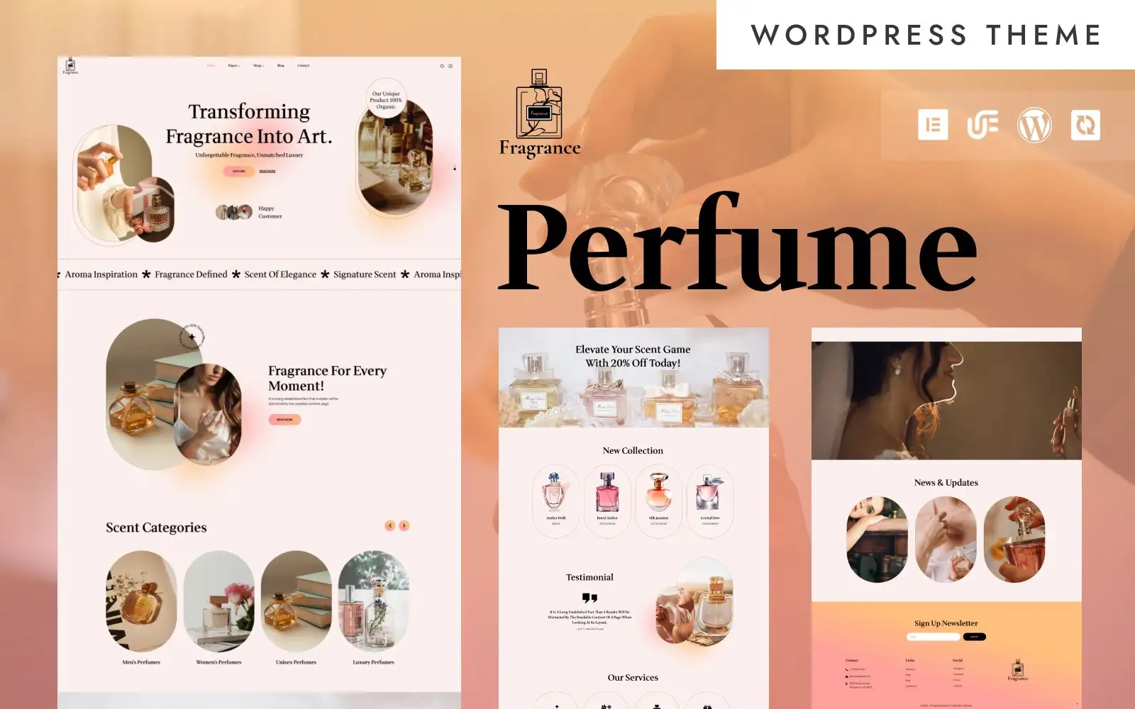 Fragrance – Perfume Store & Cosmetic WooCommerce Elementor Theme WooCommerce Theme