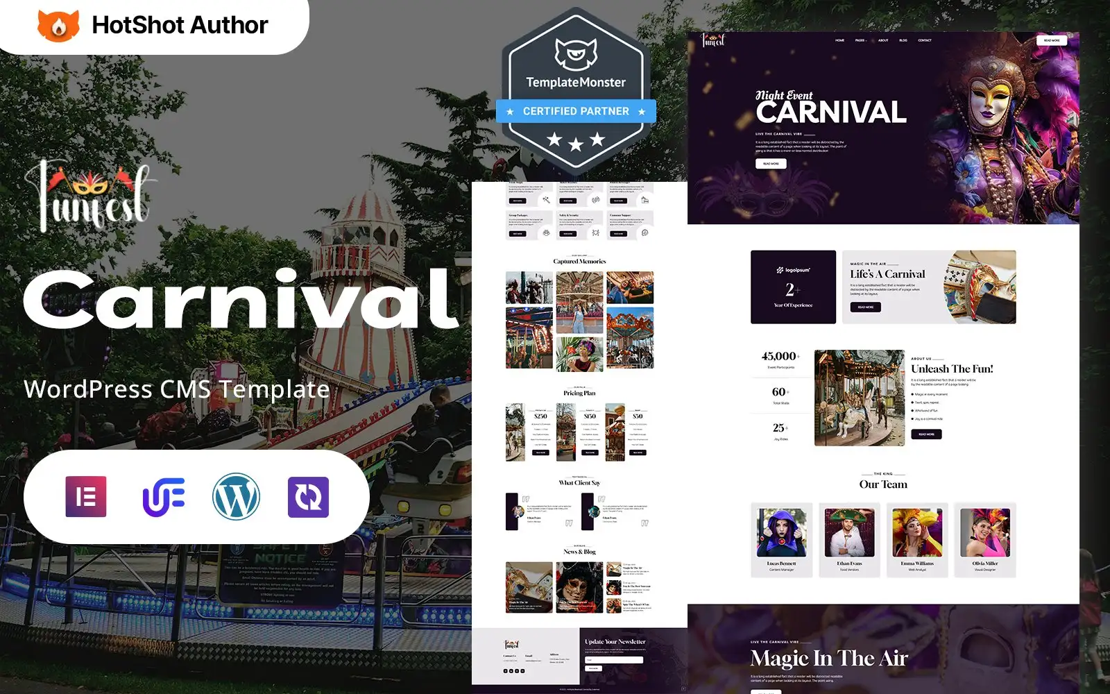 Funfest – Funfair And Carnival Events WordPress Elementor Theme WordPress Theme