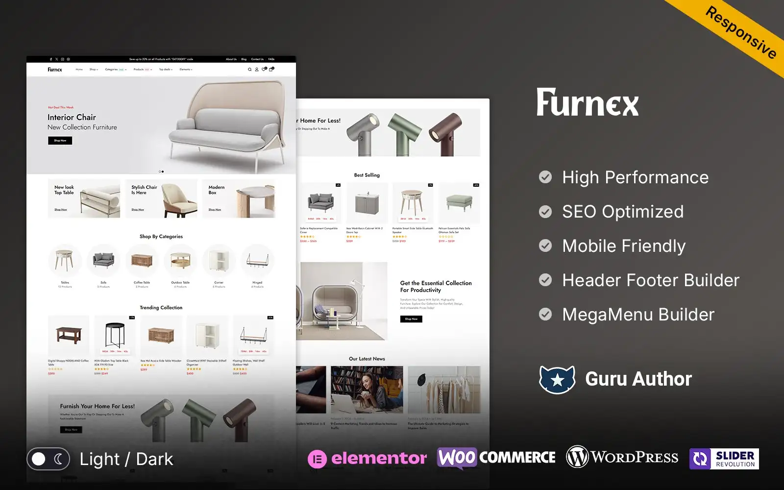 Furnex – Furniture and Home Decor WooCommerce Theme