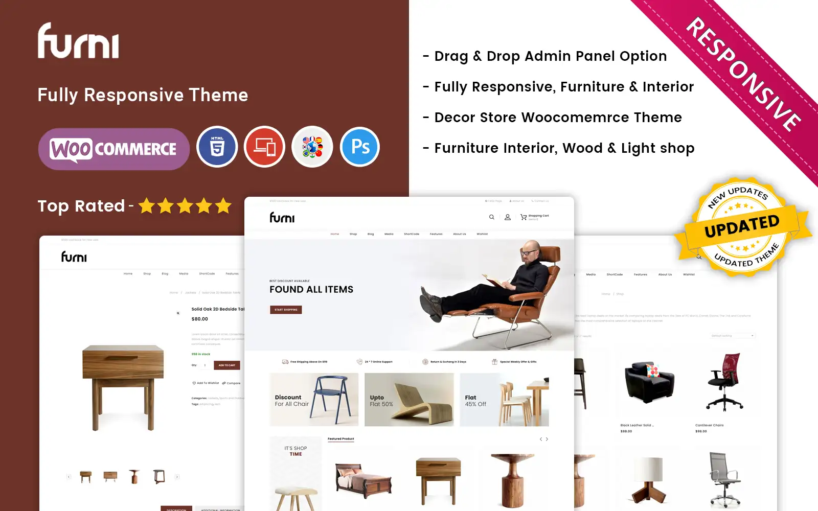 Furni – The Furniture Store Responsive WooCommerce Theme