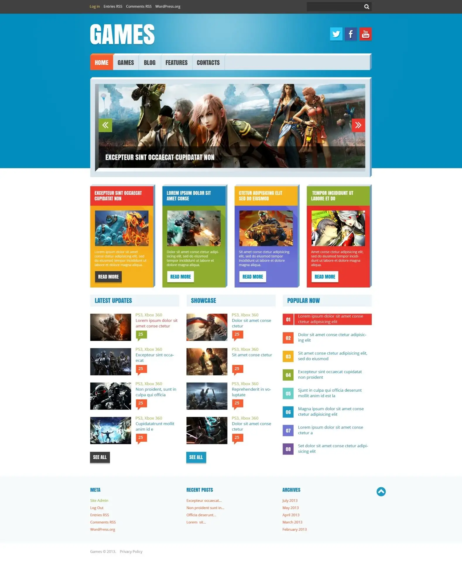 Game Reviews WordPress Theme