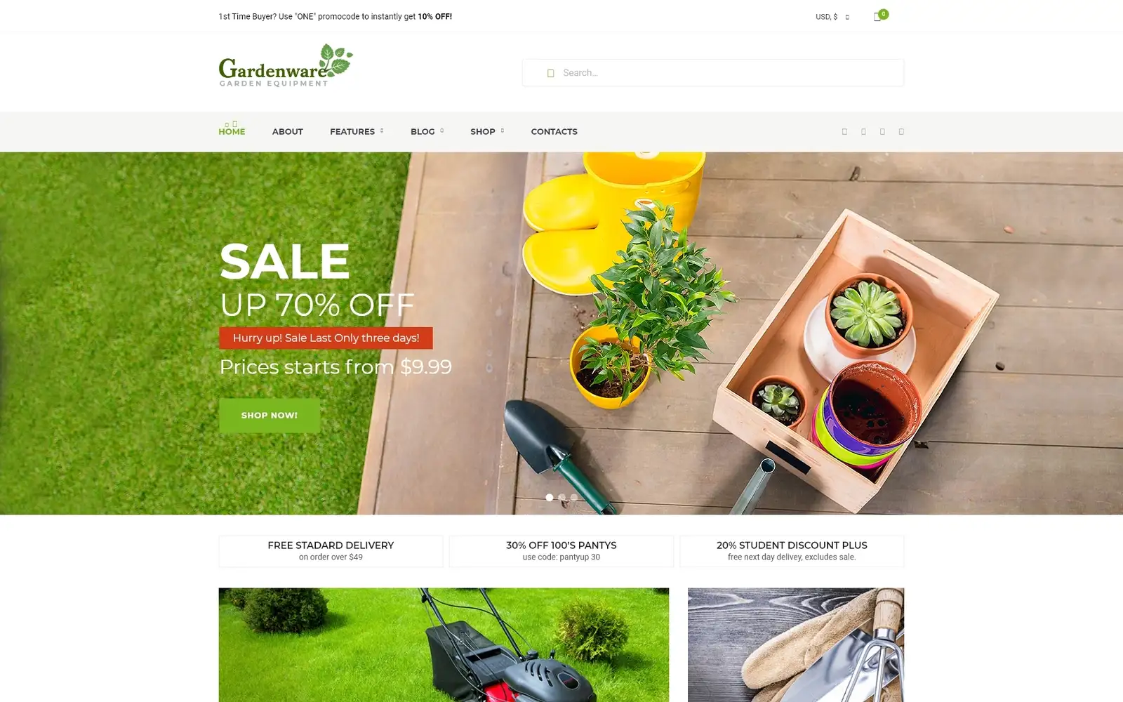 Gardenware – Garden Equipment WooCommerce Theme