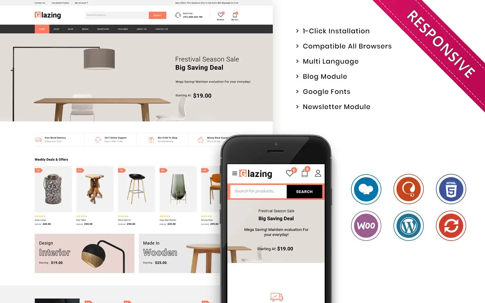 Glazing – The Furniture Store Responsive WooCommerce Theme