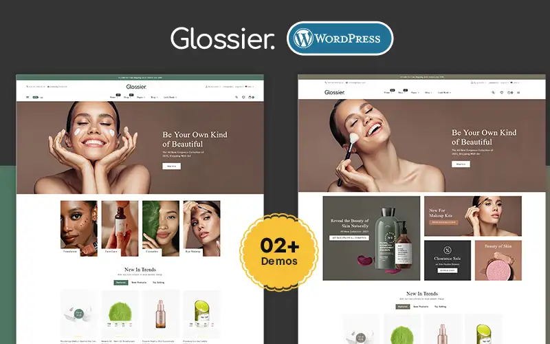 Glossier – Beauty & Cosmetics WooCommerce Responsive Theme WooCommerce Theme