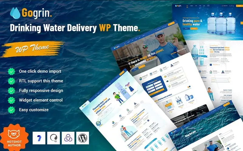 Gogrin – Drinking Water Delivery WordPress Theme