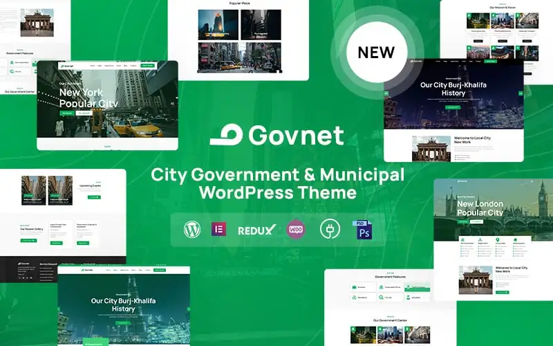 Govnet – City Government and Municipal Responsive WordPress Theme