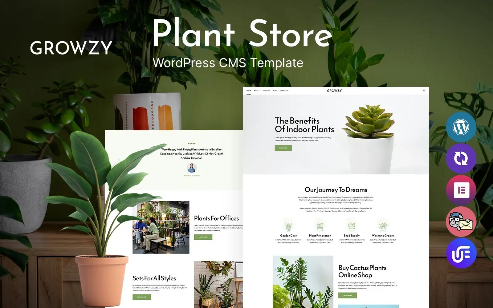 Growzy – Cactus Plant Shop WordPress Theme