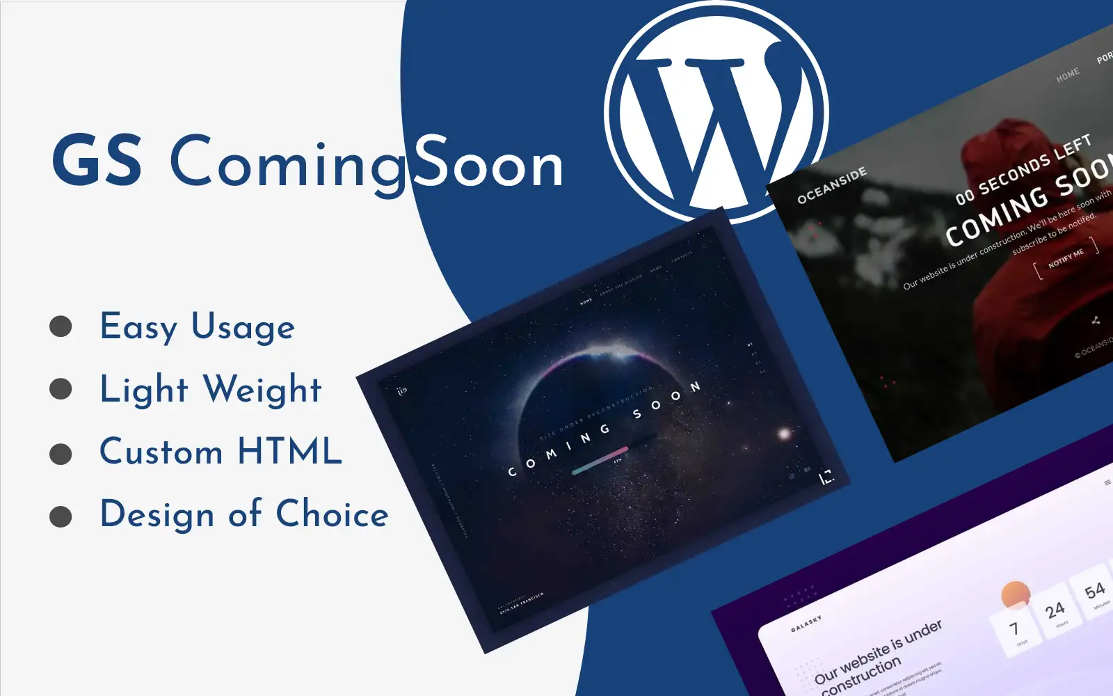 GS Coming Soon – Custom WP Coming Soon or Maintenance Page Plugin WordPress Plugin